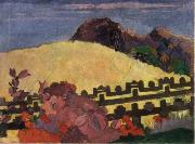 Paul Gauguin The Sacred Mountain painting